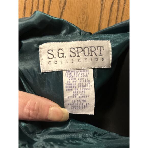 Vintage S.G. Sport Collection Women 1x Windbreaker Zip Jacket Fresh Prince 80’s - Picture 3 of 4